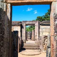 Ruins of Hatadage in Polonnaruwa