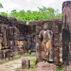 Ruins of Hatadage in Polonnaruwa