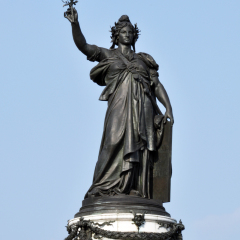 Republic statue in Paris