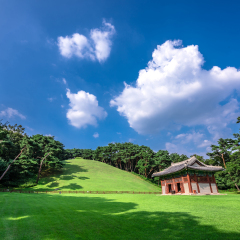 Donggureung Royal Tomb, Guri-si, South Korea - The first king of the Joseon Dynasty, the royal tomb of Yi Seong-gye.