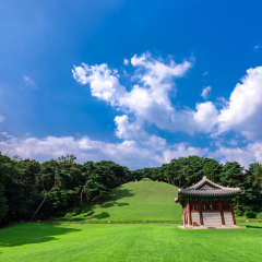 Donggureung Royal Tomb, Guri-si, South Korea - The first king of the Joseon Dynasty, the royal tomb of Yi Seong-gye.