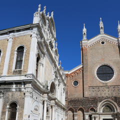 Venice Italy. Ancient Church of St. John and St. Paul