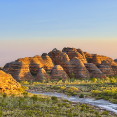 Bungle Bungles National Park just before sunset.