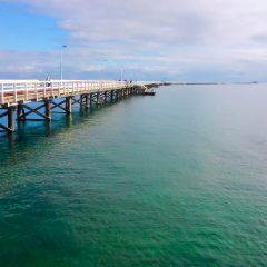 Busselton jetty and dramatic skies