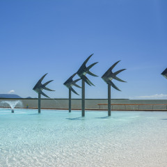 Swimming lagoon in Cairns, Queensland, Australia
