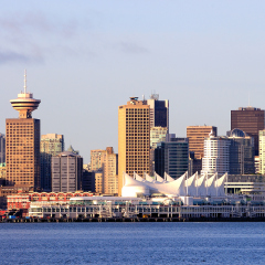 Vancouver City View at Sunset