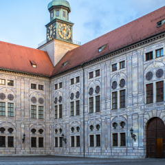 The Residenz, former royal palace of the Bavarian monarchs in the center of Munich, is the largest palace in Germany and now a museum