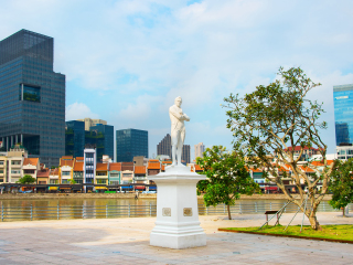 史丹福莱佛士雕像