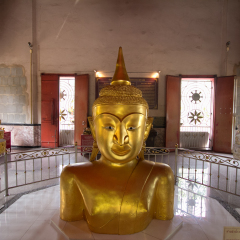Wat Phra Thong , a famous buddha statue for a half-buried golden Buddha statue 