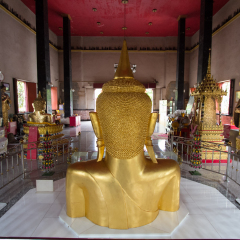 Wat Phra Thong , a famous buddha statue for a half-buried golden Buddha statue 
