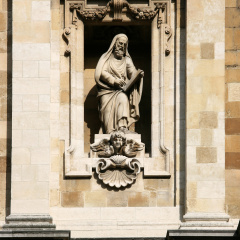 Statue of Carolus Borromeus (Saint Charles Borromeo) in Antwerp, Belgium