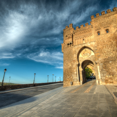 Puerta del Sol (City Gate) in Toledo, Spain
