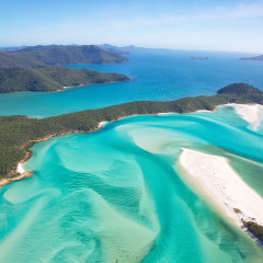 Whitehaven Beach in the Whitsundays Australia