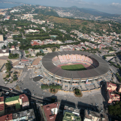 San Paolo Football stadium naples, air view, serie A