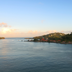Saint Lucia tropical island - Caribbean sea - Castries harbor