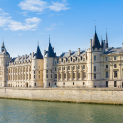 La Conciergerie - ex royal palace and prison at summer day, Paris, France