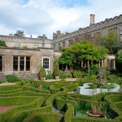 The Knot garden of Sudeley Castle