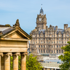 View of the National Gallery of Scotland in Edinburgh