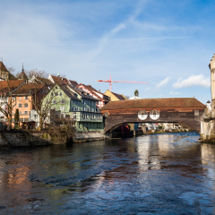 Baden, Switzerland in winter