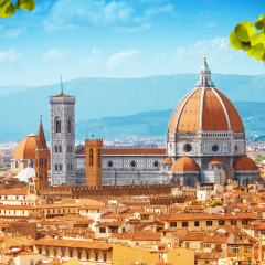 Basilica di Santa Maria del Fiore cathedral in Tuscany, Italy