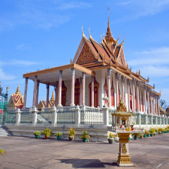 Ancient Silver Pagoda in Phnom Penh, Cambodia