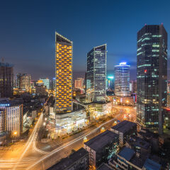 成都盐市口城市风光