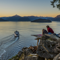 Sunset over Horseshoe Bay, British Columbia, Canada