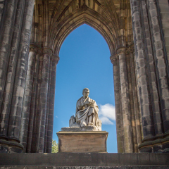 Scots Monument at Edinburgh, Scotland