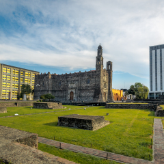Plaza de las Tres Culturas (Three Culture Square) at Tlatelolco - Mexico City, Mexico