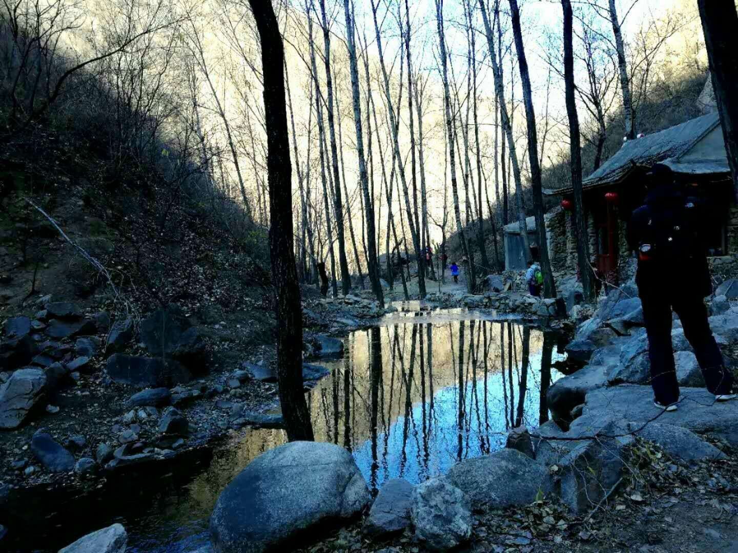 北京香屯水泉沟 长城峡谷小溪流