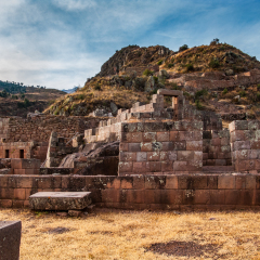 Pisac Ruins near Pisac Sacred Valley, Peru