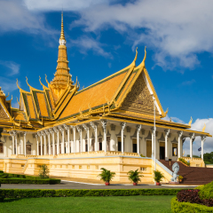 The royal palace in Cambodias capital Phnom Penh