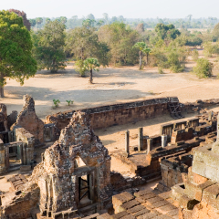 Pre Rup temple statues, Angkor, Cambodia