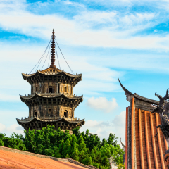 Kaiyuan Temple, Quanzhou, China. Chinese classical architecture.