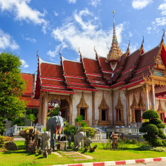 Wat Chalong is the most important temple of Phuket