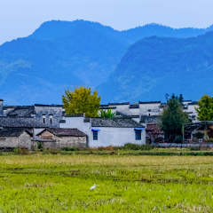 安徽省黟县南屏村古民居建筑景观
