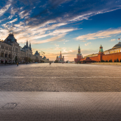 Moscow,Russia,Red square,view of St. Basil's Cathedral
