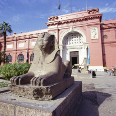 DECEMBER 2002 - CAIRO: the Egyptian Museum in Cairo, Egypt, Africa.