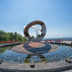 20 FEB 17 : Tianya Haijiao is the most  popular park and beach for chinese people in Sanya, China ( Chinese words is a name of Tianya Haijiao )