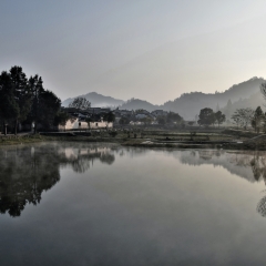 Xidi, a small ancient village in Anhui province in China near the Yellow Mountains. 