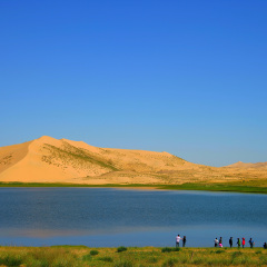 Qinghai Lake Desert Hill