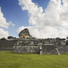 El Caracol  observatory Chichen Itza in the yucatan was a Maya city and one of the greatest religious center and remains today one of the most visited archeological sites