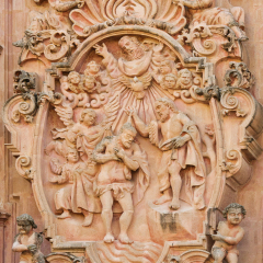 Detail of Santa Prisca church in Taxco, Guerrero, Mexico