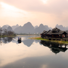 Landscape in Yangshuo Guilin, China  