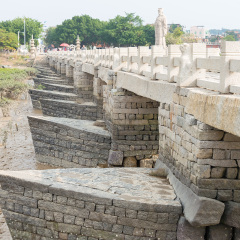 FUJIAN, CHINA - Dec 29 2015: Luoyang Bridge. a famous historic site in Quanzhou, Fujian, China.