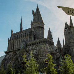 los angeles,usa-15/02/2017-Château Harry Potter universal studio