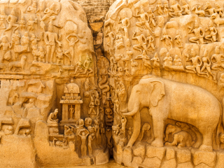 马哈巴利普兰巨型浮雕