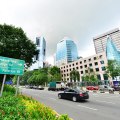 SINGAPORE - 18 NOV, 2015: Famous Orchard road. It is a major tourist attraction as shopping street.