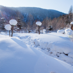 Xuexiang natural scenery of heilongjiang province, China
