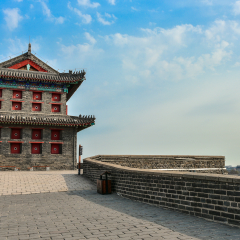 The ancient building of the Shanhaiguan arrow tower, in Hebei, Qinhuangdao, Shanhaiguan, Qinhuangdao, China.